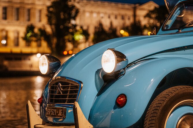 2-hour Private Night Ride in a Citroën 2CV in Paris - Place Vendôme and the grand Paris of jewelry and hotels