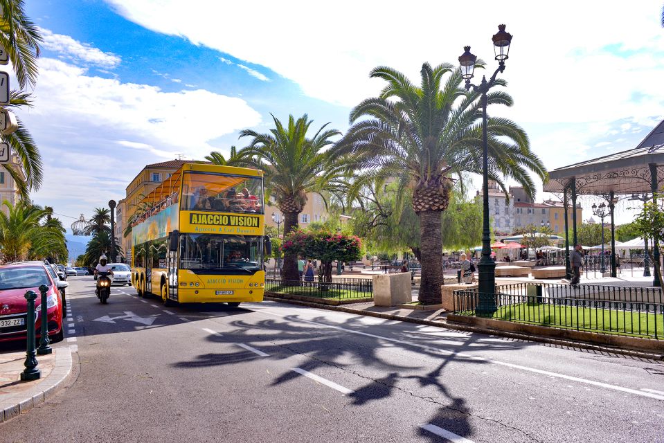 Ajaccio: Town Highlights and Coast Open-Top Bus Tour - Comfort and audio: the open-top tradeoff you should plan around