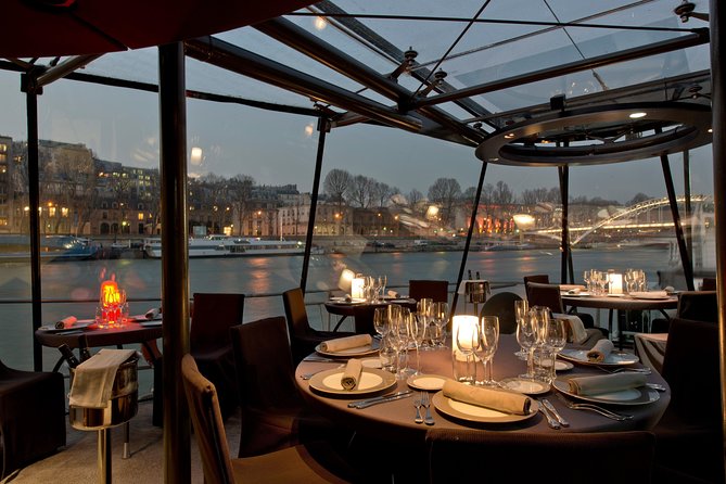 Bateaux Parisiens Seine River Gourmet Dinner & Sightseeing Cruise - Photos: when to step out and when to stay seated