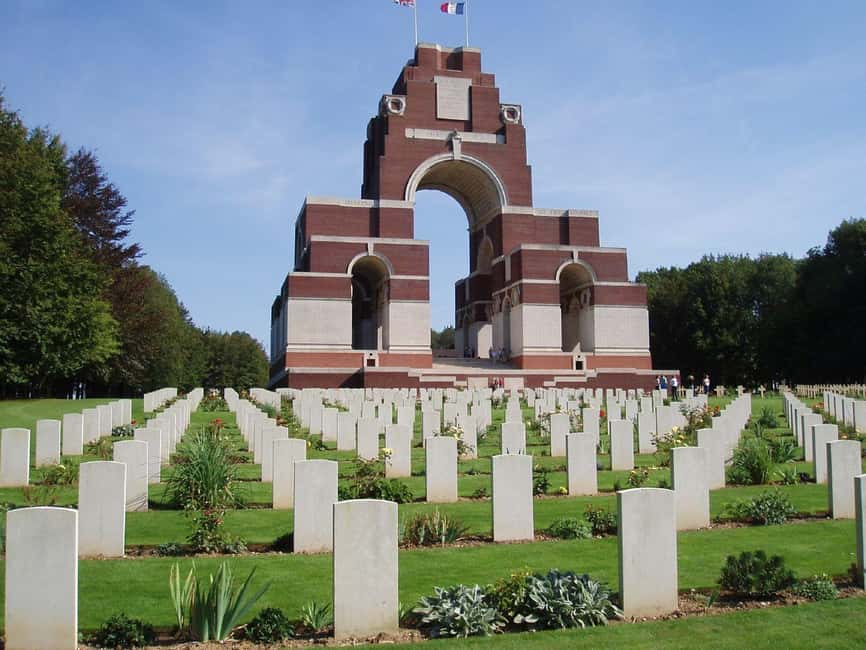 Battle of the Somme WWI Battlefield from Amiens - Thiepval Wood and the Irish monument