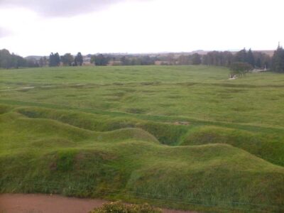 Battle of the Somme WWI Battlefield from Amiens - The Thiepval Memorial and its visitor center