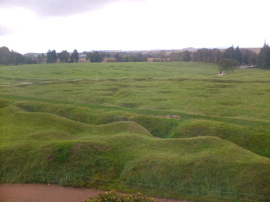 Battle of the Somme WWI Battlefield from Amiens - The Thiepval Memorial and its visitor center