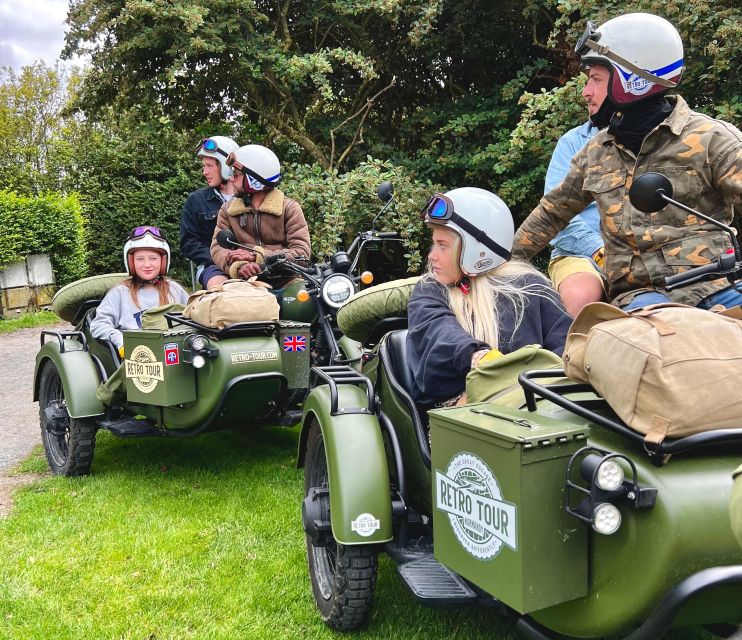 Bayeux: 2-hour tour of the D-Day beaches, by vintage sidecar - Meeting your guide and riding setup: private, but not crowded