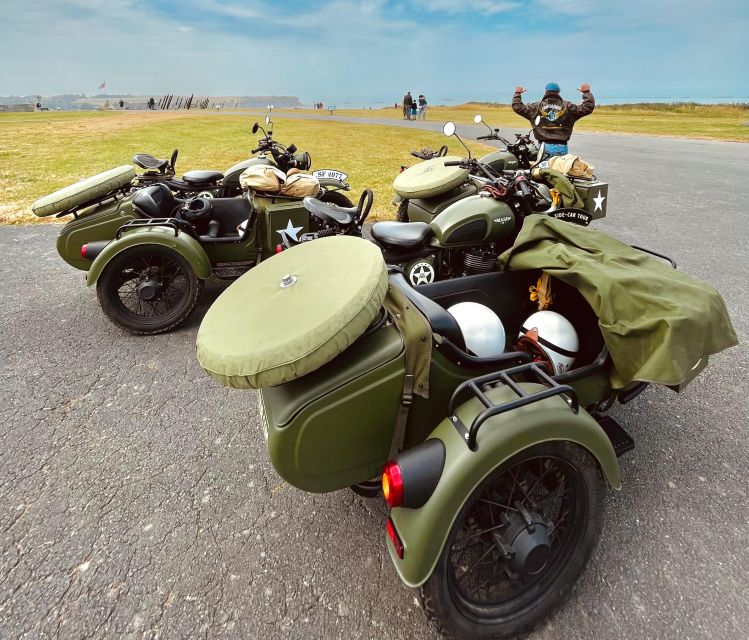 Bayeux: 2-hour tour of the D-Day beaches, by vintage sidecar - Omaha Beach in 30 minutes: enough time to see, not enough to disappear