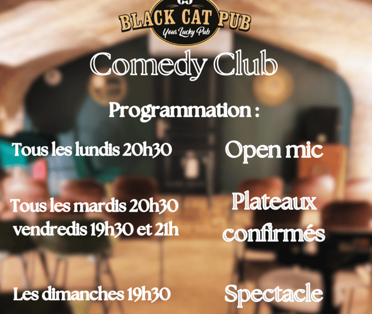 Black Cat Comedy Club - What the 1-hour show with 6 artists feels like in real life