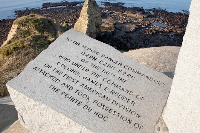 British & American D-Day Experience from Bayeux - British Normandy Memorial Near Ver-sur-Mer: Names and Charging Infantry