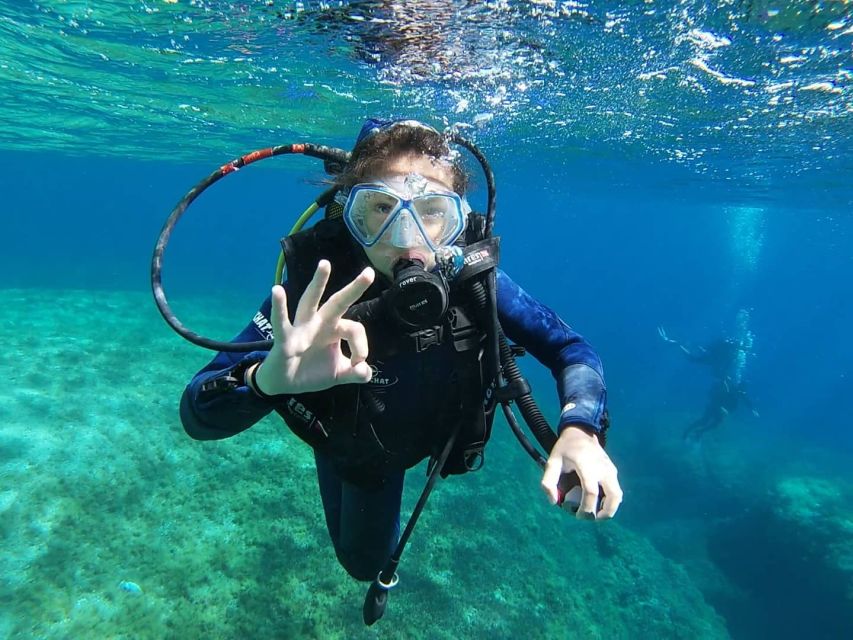 Calvi: Introduction to Diving Dive with an Instructor - 30-minute coaching: gear checks, breathing, and equalizing slowly