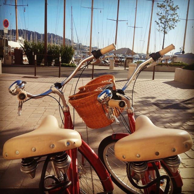 Cannes: Bike Rental - Palm Beach Casino and the eastern end of Cannes