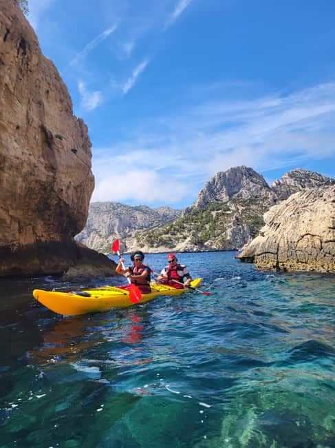 Cassis: Calanques National Park Sea Kayaking Tour - Calanque d’En-Vau: break, lunch, and big cliffs in your line of sight