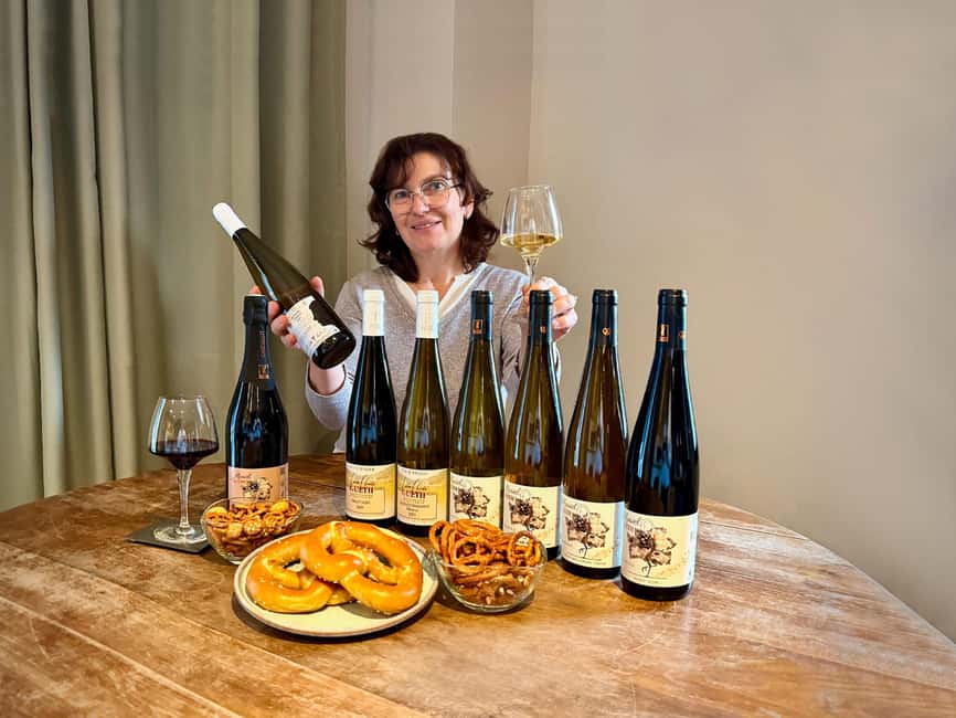 Cellar visit and Alsace wine tasting with a feminine touch - Value and logistics: $20 for 7 wines in a one-hour window