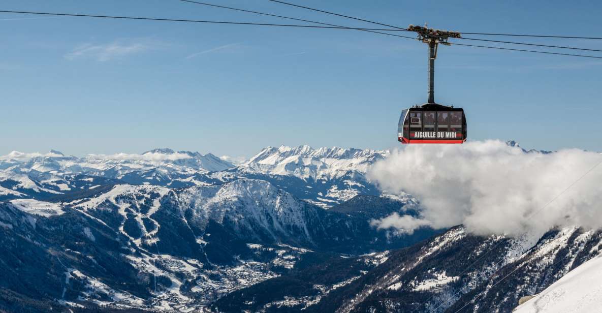 Chamonix & Mont Blanc Guided Panoramic Sky-Glass Bus Trip - Aiguille du Midi: 360° Mont Blanc views and the cable car reality check