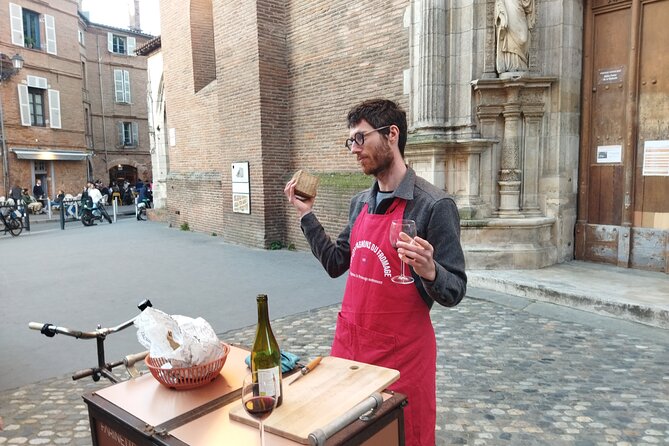 Cheese food-tour through downtown Toulouse - The Pink City at Notre Dame de La Dalbade