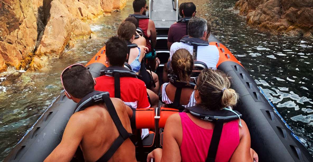 Corsica: Piana Calanques and Caves by Boat - 12-seater semi-rigid cruising: how the route feels in real time