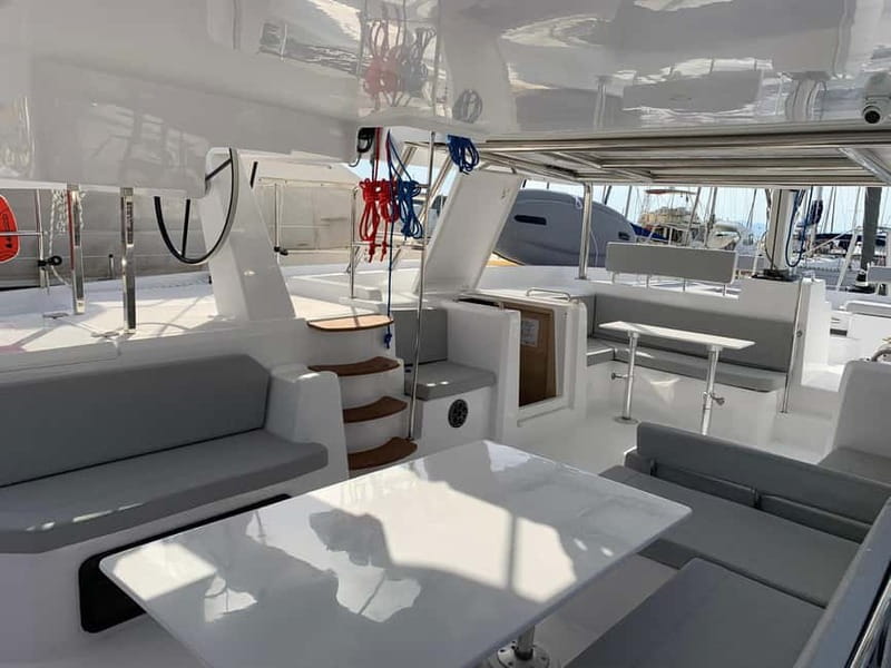 Departure from BRUSC: Half-day catamaran cruise - Swim stop + transparent kayak: the part you’ll remember