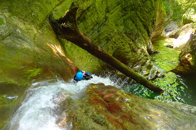 Ecouges sensational canyoning in the Vercors (Grenoble / Lyon) - Jumps, slides, and abseils up to 28 meters