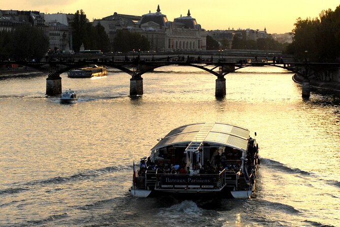 Eiffel Tower Dinner Experience and Sightseeing Seine River Cruise - The Short Walk to the Seine and Boarding the Glass-Topped Boat