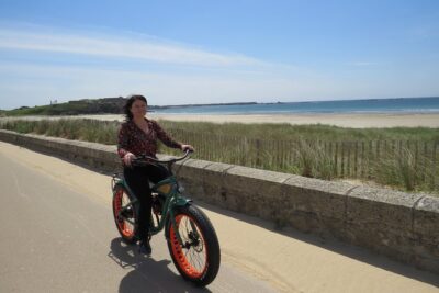 Electric Fatbike - 3H00 GPS-guided circuit"Carnac" - Starting in Erdeven and heading toward Carnac