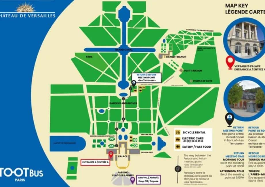 Excursion from Paris to Versailles Palace by Tootbus - Trianon estate: Grand Trianon, Petit Trianon, and Queen’s Hamlet