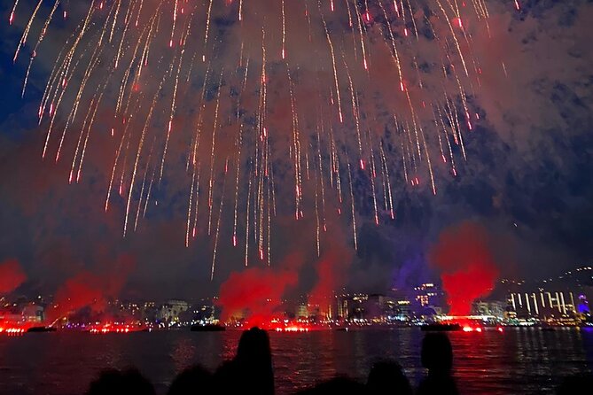 Fireworks at Sea - Cannes - Cocktails, water, and what to bring