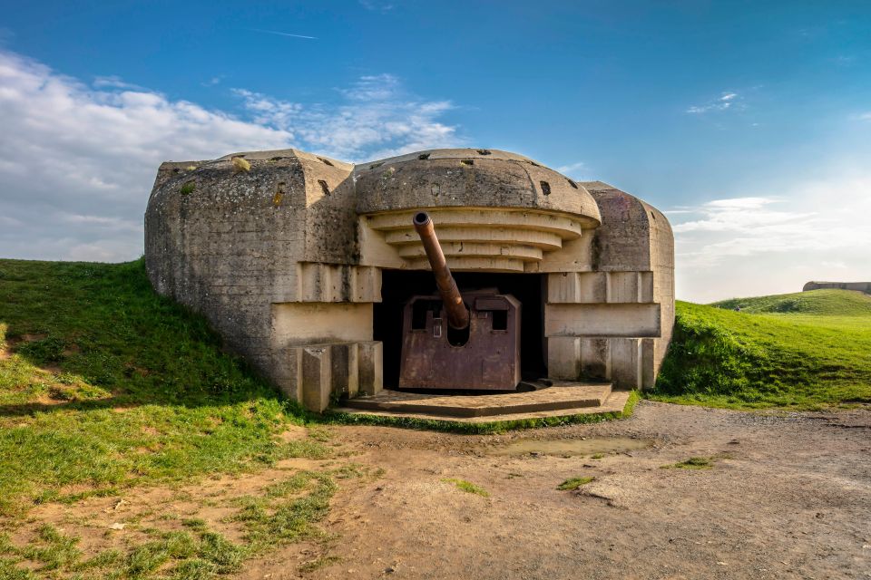 From Bayeux: Half-Day Normandy WWII Sidecar Tour - Arromanches-les-Bains: seeing the Mulberry-type harbor idea up close