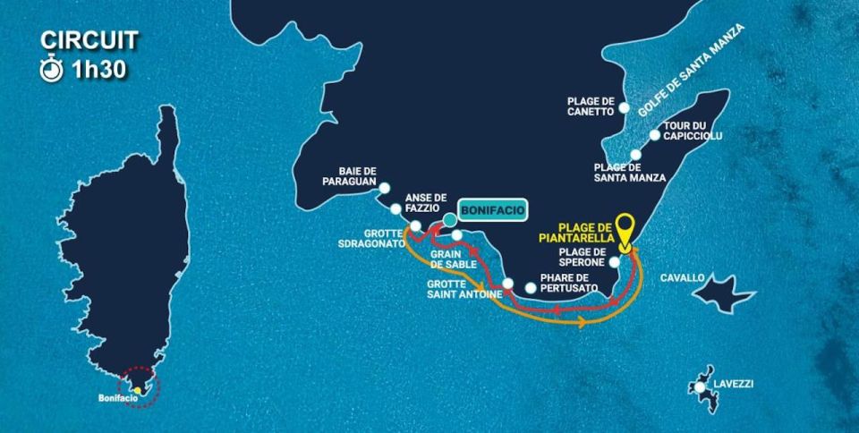 From Bonifacio: Cruise of the Cliffs and the Lavezzi Islands - Piantarella Beach Departure: What You Need to Know