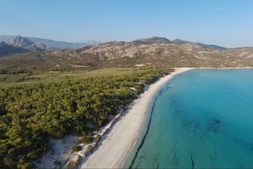 From Calvi: 4x4 Day Tour Mountain & Agriates' Saleccia Beach - The 1200 m 360-degree stop: Cap Corse, Revellata, and Monte Padru