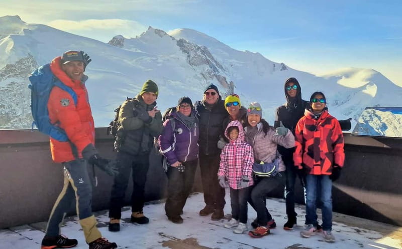 From Geneva: Chamonix, Mont Blanc & Ice Cave Guided Day Tour - Aiguille du Midi at 3,842m: the cable car moment and the 20-minute summit walk