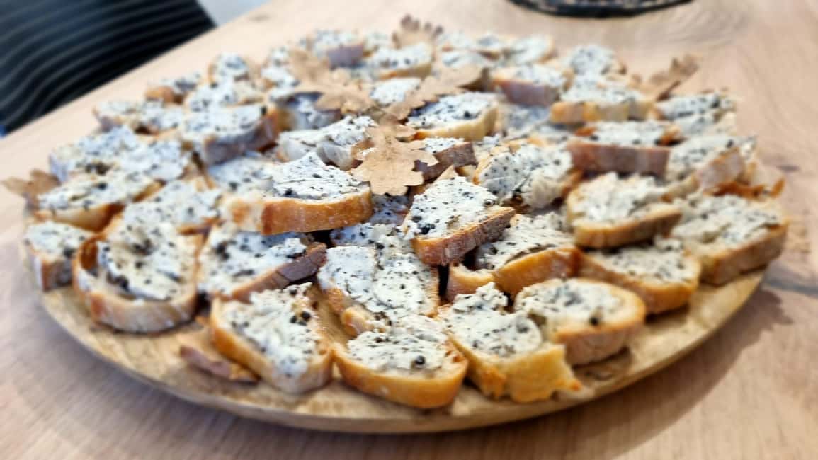 From location: Truffle farm visit, culinary workshop, meal - A truffle menu from eggs to macaroon