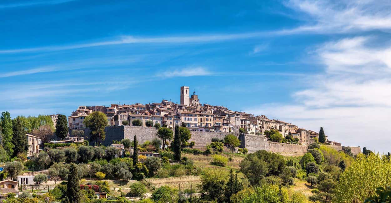 From Nice: Cannes, Saint Paul de Vence and Wine Tasting - Saint-Paul-de-Vence: art village time with real names behind it