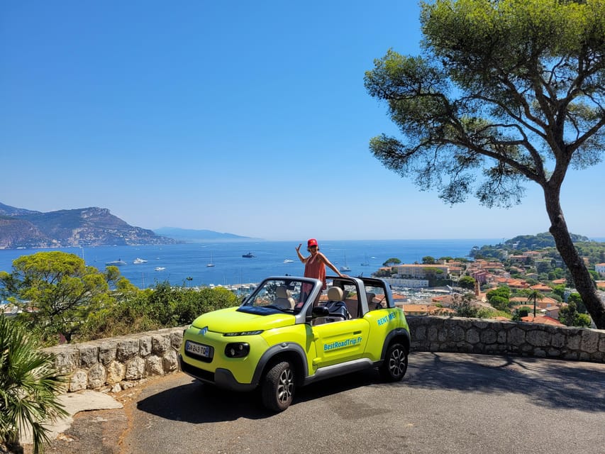 From Nice: Drive a convertible along the coast and visit Èze - Return to Nice via the Middle Corniche: The Way Back Feels Like the Finale