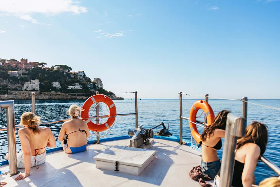 From Nice: French Riviera Swimming and Snorkeling Cruise - The Boat, the Ladder, and Getting Back On Board