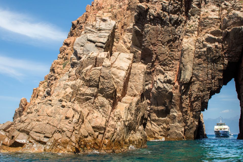 From Porto: Boat tour to the Calanches of Piana & Capo Rosso - Calanques de Piana: pink granite cliffs, narrow gaps, and marine caves