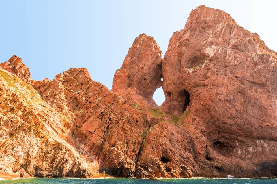 From Porto: Scandola & Girolata Tour by Boat - Elbu Bay turquoise water and the Gulf of Porto cruise
