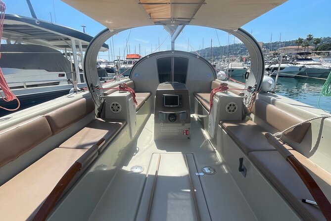 Golf Juan: Sunset Sailing Cruise with aperitif at the Island - The cruise portion: out past the Lérins Islands, with guided viewpoints