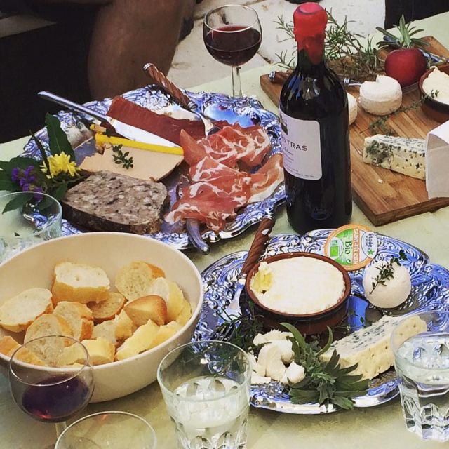 Grape Stomping in Provence - Tasting the grapes, wine, and farm products