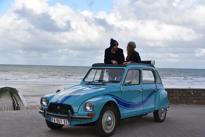Guided Tour in an Old Convertible Car on the Côte de Nacre - The route starts at Ouistreham and feeds you the right coastal rhythm