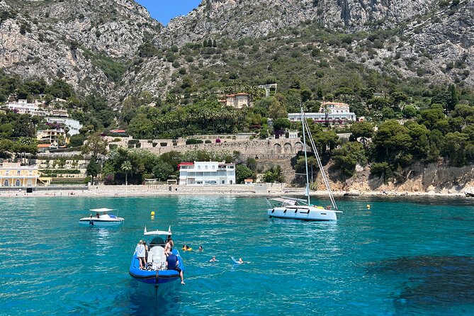 Half Day Guided Boat tour to Mala caves with stop in Villefranche - On-board vibe: music, local facts, and skipper personalities