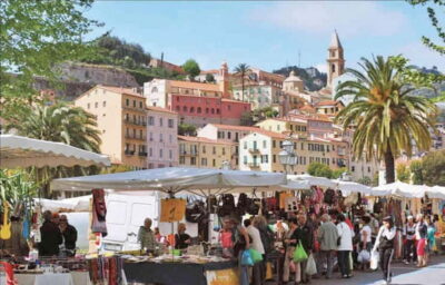 Italian Market San Remo, Menton & La Turbie - The Italian border crossing is useful, but bring your passport