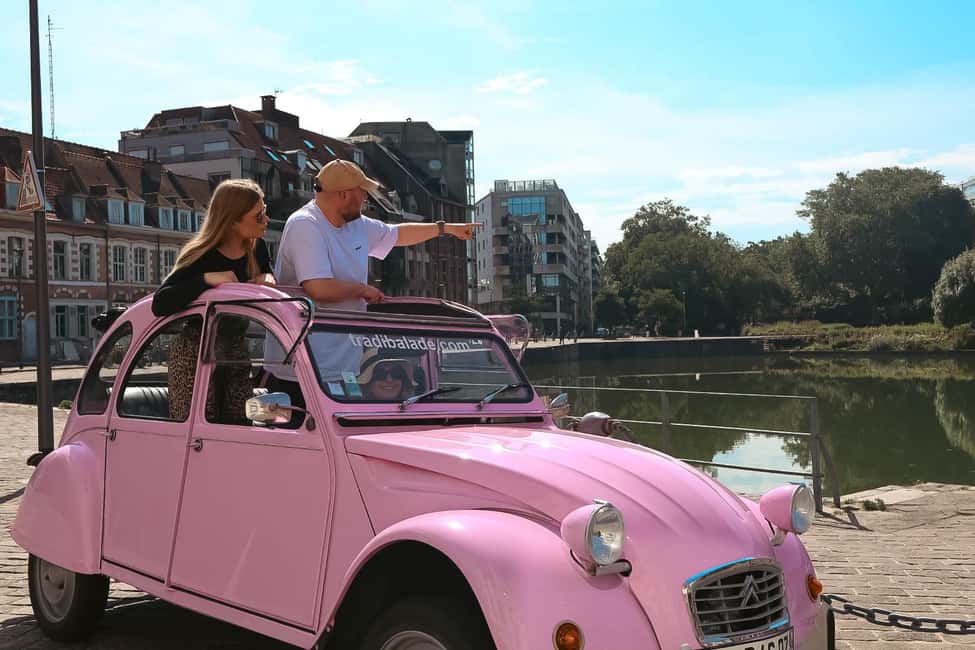 Lille Driving Tour by Convertible Citroen 2CV - How long should you book: 30, 60, or 90 minutes?