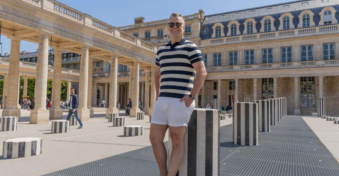 Louvre area photo shoot by Paris photographer - Palais-Royal: elegant arches and a quieter opening