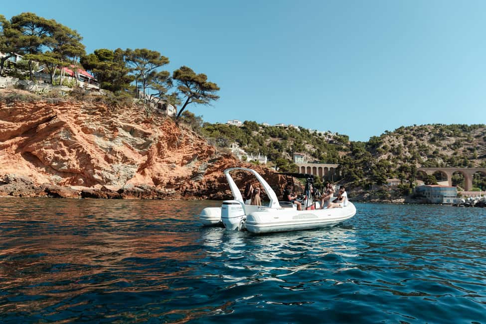 Marseille: Côte Bleue Calanques Boat Tour with Swimming - From the Old Port setup to the first calanque stop