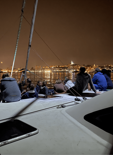 Marseille: Sunset Catamaran Tour with Stand-up Paddle & Wine - Shared paddleboards in the coves
