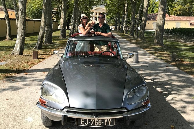 Médoc luxury wine tour aboard a Citroën DS Limousine Convertible - Chateau Beychevelle and the Grands Crus Classés Architecture