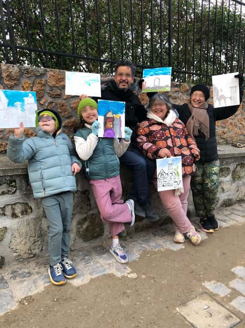 Montmarte painting session and walking tour for kids ! - Turning the walk into a series of challenges