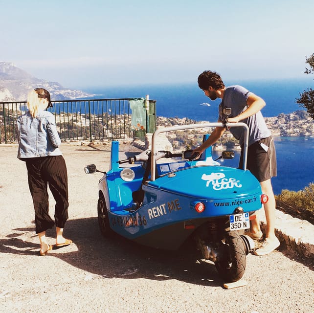 Nice: Exclusive Guided Tour in a One-of-a-Kind Electric Car - Villefranche-sur-Mer: the bay stop and the “only sand beach” detail