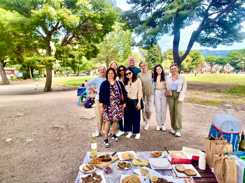 Nice: Food and Wine Old Town Guided Walking Tour - Castle Hill picnic lunch at Colline du Château: the payoff view