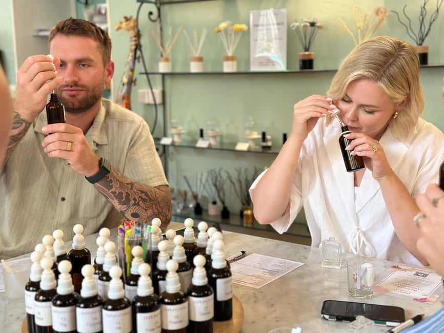 Nice: Perfume Creation Workshop - Meet Your Guide in English or French (Sasha or Caroline)