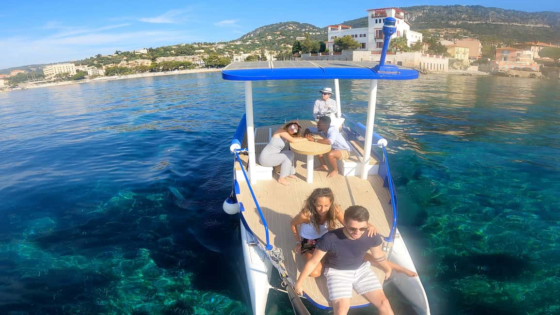 Nice: Private French Riviera Solar Boat Cruise - The Electric Solar Difference: Quiet Views Beat the Big-Boat Noise