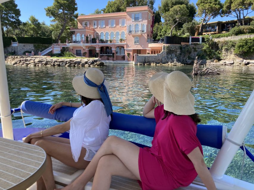 Nice: Private French Riviera Solar Boat Cruise - You Can Actually Steer: License-Free Driving Under Guidance