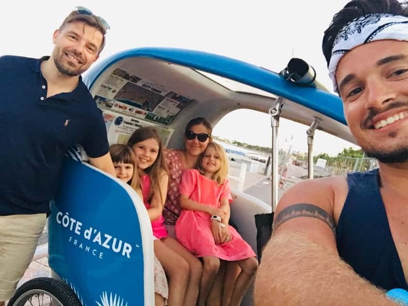 Nice: private guided Tour by electric taxi bike - Prestige Tour: Art Deco Facades, Saint-Nicolas, Masséna Museum, and Iconic Hotels